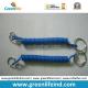 Simple Design Blue Spring String Coiled Key Chain Lanyard Holder
