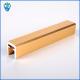 Golden Glass Aluminum Profile For Stairs Section Handrail Card Slot Anti Fingerprint