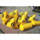 Yellow inflatable floating buoy for business rental