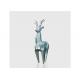 Famous Geometric Life Size Deer Sculptures Modern Art Stainless Steel