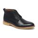 Black Lace Up Fashionable Mens Genuine Leather Boot