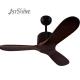 Low Noise Outdoor Black Solid Wood Ceiling Fan for Hotel Office