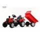 162*56*48CM Red 6 Wheel Tractor With Removable Hopper With Bluetooth