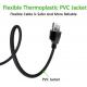 Thermoplastic PVC Appliance Power Cord SJT Type US 3 Prong TV Power Cord