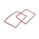Custom Molded Silicone Rubber Gasket  , Square Rubber Seal Anti Aging Watertight