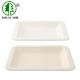 Microwavable Sugarcane Bagasse Biodegradable Food Trays Eco Friendly Disposable Plates