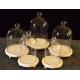 glass dome cloche dust proof display dome doll domes center piece dome dispay