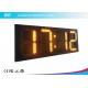 Simple 22 Yellow Led Clock  Display / 24 Hour Digital Wall Clock