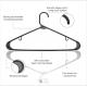 Durable Plastic Tubular Adult Shirt Suit Hanger for Drying Clothes