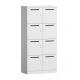 Metal 8 Door File Drawer Pedestal Cabinet Non Kd Structure