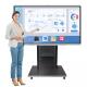 4k Flat Panel 86 Inch Interactive Whiteboard Pen / Finger Touch writing method