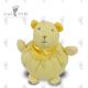 Soft Fat Custom Stuffed Animals 20 X 17cm Egg Yellow Stuffed Bear