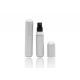 Portable Shiny Silver Aluminum Refillable Perfume Spray Bottle Bottom Filled Type