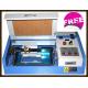 CNC CO2 Mini Laser Engraving Machine For Metal / Leather / Cloth 300 X 200mm