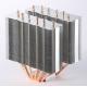 Heat Pipe Aluminum Fins Heat Sink High Power , Metal Stamping Craft
