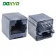 DGKYD52241188IWA8DB7HG RJ45 Ethernet connector fully plastic without light 8P8C black communication interface FR52