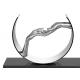 150cm Height Stainless Steel Love Sculpture With Granite Base