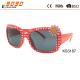 2017 hot sale of  Girl's Sunglasses, Plastic red  Frame with Sunflower