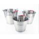 8L Stainless Steel Wine Container Metal Handle Personalized Beer Bucket