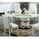 8 persons round marble table with Lazy Susan banquet furniture
