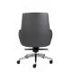 Height Adjustable Black Leather Revolving Chair High Back Executive Chair