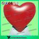 Customized Lovely Big Red Inflatable Heart With Led Lights For Festival , Diameter 3m