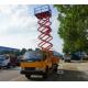 500kg Heavy Hydraulic Elevating Platform Truck Mounted Scissor Lift with 14m