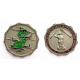 3-d Double-sided COIN with irregular-edge maintenance supervision & production course coin badge