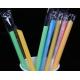 The coarse coloful plastic stright drinking straws