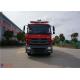 Red Painting Emergency Rescue Vehicle Six Seats Min Turning Diameter 19m