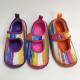 TPR Kids Aqua Shoes , Rainbow Printed Lightweight Water Shoes