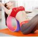 Back Training Yoga Circle Ring ,  TPE Yoga Fitness Roller Wheel For Slimming Waist