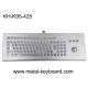 Rugged Desktop Metal Industrial Keyboard With Trackball