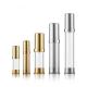 Recycable Gold Airless Cosmetics Lotion Pump Bottle 5ml 10ml 20ml