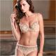 Bamboo Fiber Embroidered Charming Sexy 32A - 40D Matching Bra And Underwear Set