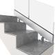 Staircase U Shape Aluminium Profile Frameless Glass Railing Aluminium U Channel