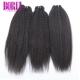 10A Brazilian Virgin Human Hair Natural Color Kinky Straight No Shedding No Tangle