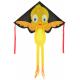 Colorful Delta Shape Kite 115*165cm , Polyester Kite With 30m String Line