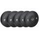 Black Film Large Hole Competition 10kg Plates For Gym Weightlifting Full Film Competition