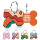 Custom Stainless Steel Pet Tags Reflective Large with QR Code