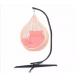 Outdoor Activity Round Frame Rattan Hanging Egg Garden Swing Chair with Vibrant Color