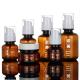 ODM Cosmetic Packaging Sets , 60ml 90ml 130ml Amber Plastic Cosmetic Jars
