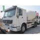 Yellow 290 HP Concrete Mixer Trucks With Mixer Tank 6 Cubic Meters