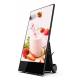 Battery Powered Supply LCD Poster 43 Inch Portable Digital Billboard Advertising Display Screen with Movable Wheels