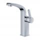 Contemporary Single Handle Basin Mixer Faucet , Deck Mounted Bathroom Sink Mixer