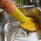 Water Resistant Hand Sponge Gloves , Sponge Gloves For Washing Dishes