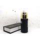 40 Ml Gift Packaging Black Frosted Glass Lotion Pump Bottle With Silver Caps
