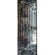 9 X 9MM Steel Bar Black Chrome Wrought  Cast Iron Glass Door 2.2M