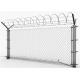 Galvanised and PVC Coated Chain Link Fence Prices For Wholesale， rust-resistant，safety fence for house