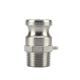 2 Plug x 2 NPT Male Global Type F Camlock Coupling and Groove Hose Fitting for Durable
